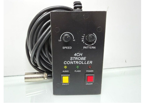 4CH Strobe Controller 5 Pin XLR Male Connector, 10 Meter Cable Length