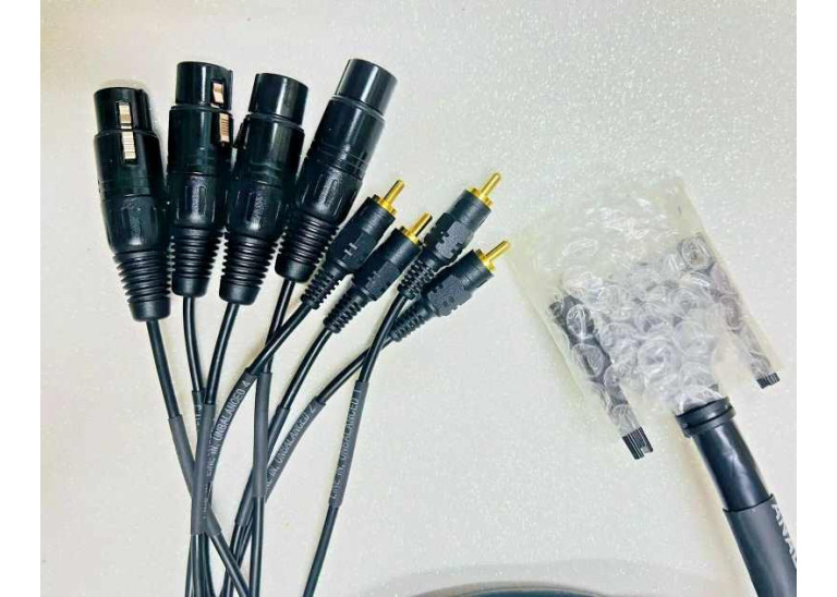 AVID PROFESSIONAL LINE-IN SNAKE ANALOG AUDIO 12' CABLE 7070-03138-01 REV.A