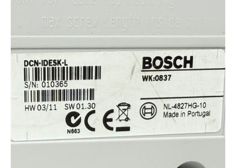 BOSCH DCN-IDESK-L Translator Machine , Excellent+++++ BOSCH DCN-IDESK-L Translator Machine , Excellent+++++