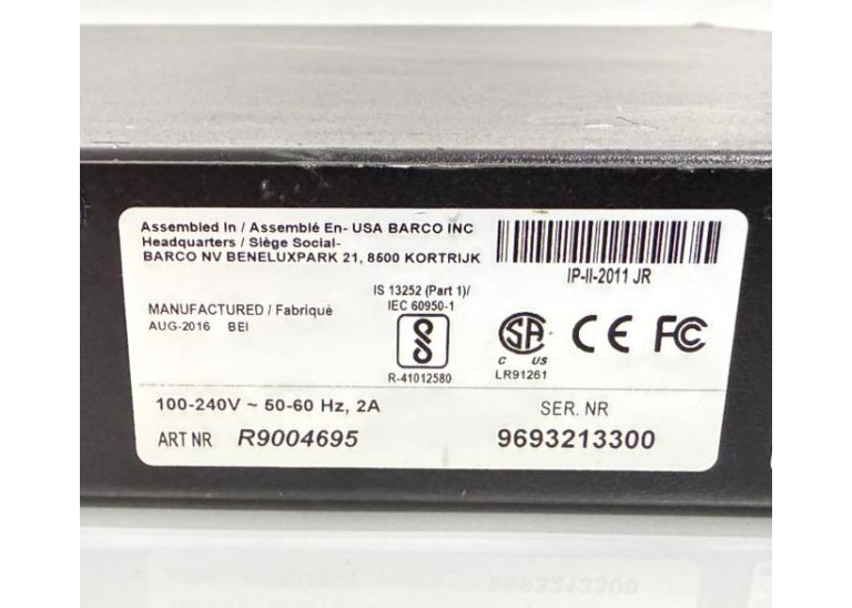 Barco Folsom ImagePRO II Jr. Transcoder Scaler DVI SDI RGB VGA