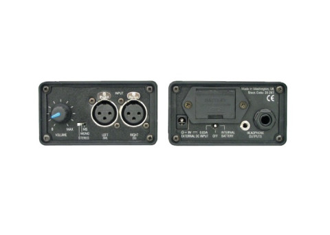CANFORD BATTERY HEADPHONE AMPLIFIER Mk.2 Stereo, 6.35mm and 3.5mm jacks out, 2x