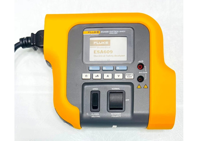 FLUKE BIO MEDICAL ESA609 ELECTRICAL SAFETY ANALYZER PORTABLE METER. ''115 VAC''