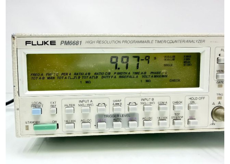 Fluke PM6681 High Resolution Programmable Timer / Counter Analyzer, 50ps/300MHz