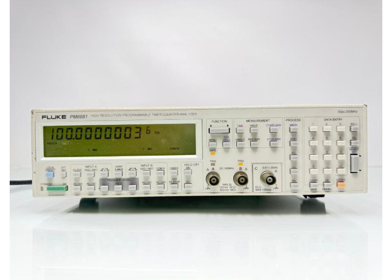 Fluke PM6681 High Resolution Programmable Timer / Counter Analyzer, 50ps/300MHz