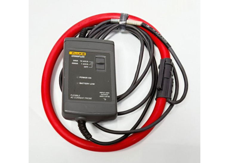 Fluke i2000Flex Battery Operated Handheld Flexible AC Current Probe Clamp BNC Fluke i2000Flex Battery Operated Handheld Flexible AC Current Probe Clamp BNC