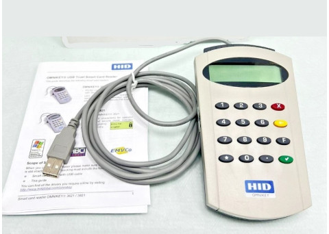 HID OMNIKEY 3821 USB PIN Pad Smart Card Reader R38210012-1