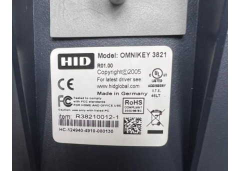 HID OMNIKEY 3821 USB PIN Pad Smart Card Reader R38210012-1