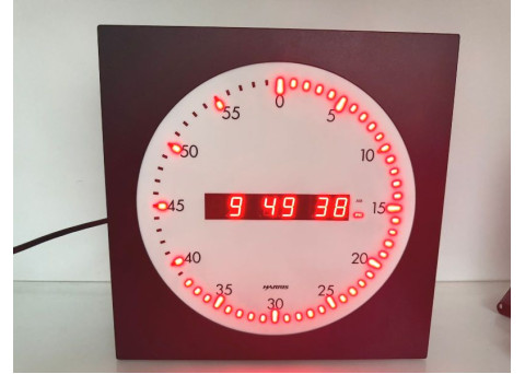 Harris Digital 12inch udc-5212R Clock (Digital / Analog ( timecode )