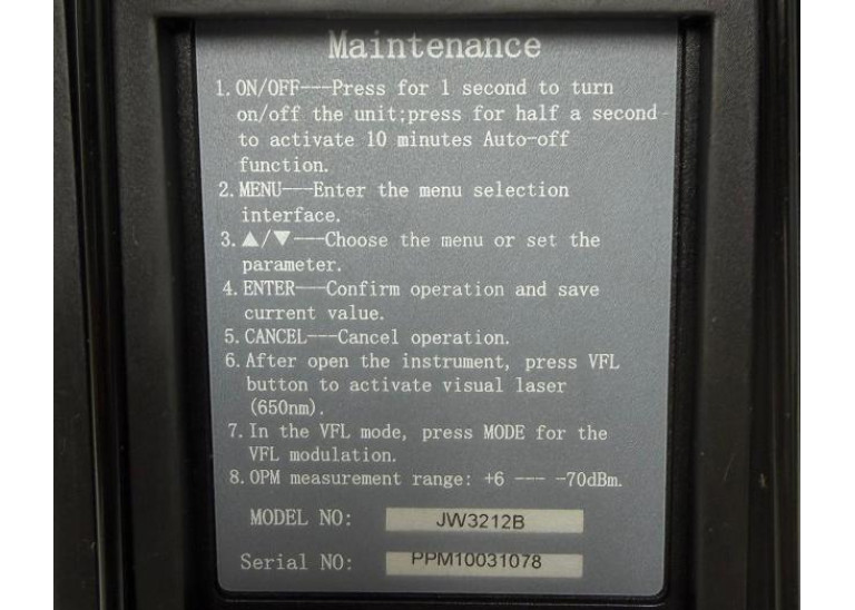 Joinwit JW3212B PON Power Meter, Device Only