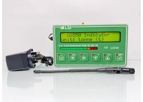 LOAD SYSTEMS LSI GS550 03 WIRELESS HEAVY LIFT CRANE LOAD TONNE INDICATOR DISPLAY