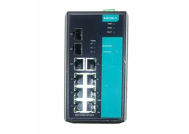 MOXA EDS-510A-1GT2SFP Managed Gigabit Ethernet switch with 7 ports