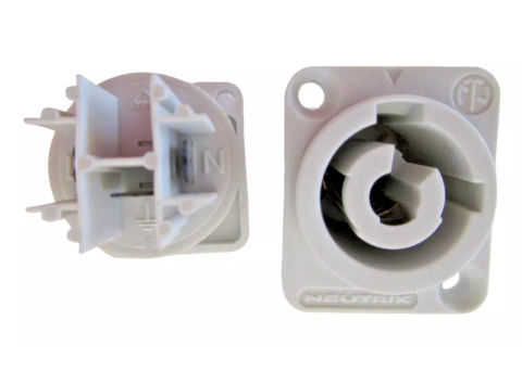 Neutrik NAC3MPA PowerCon "Power In" Chassis Connector - Gray - 20A - 250V Neutrik NAC3MPA PowerCon "Power In" Chassis Connector - Gray - 20A - 250V