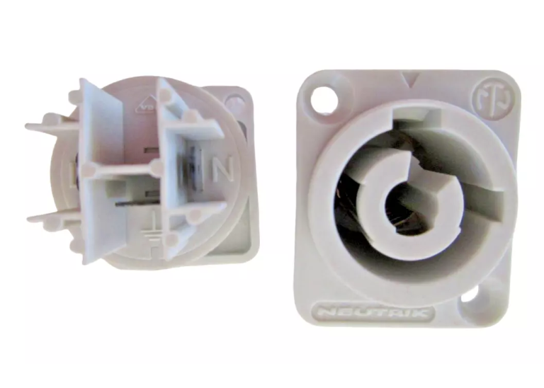 Neutrik NAC3MPA PowerCon "Power In" Chassis Connector - Gray - 20A - 250V