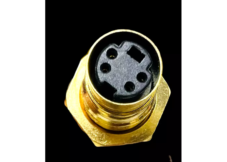 S-Viddeo DIN Female Coupler Connector Panel Wall Plate Mount Gold Plated