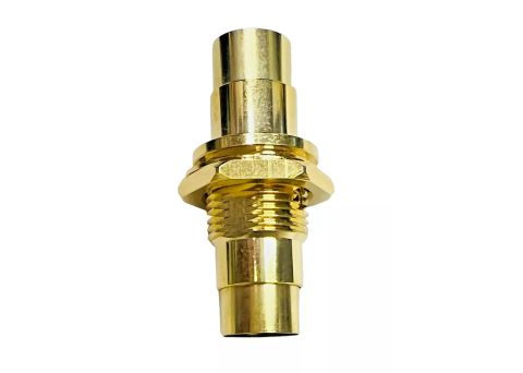 S-Viddeo DIN Female Coupler Connector Panel Wall Plate Mount Gold Plated