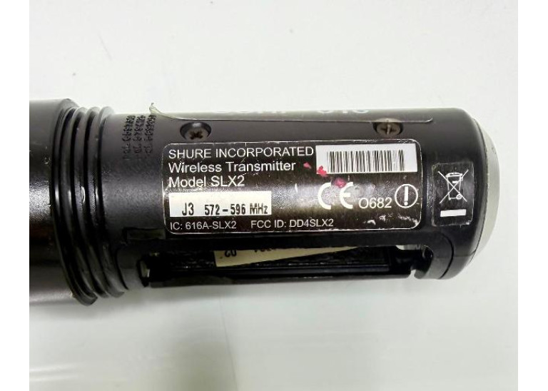 SHURE SLX4 Receiver Shure SM58 SLX2 Wireless Handheld Microphone J3 572-596MHz
