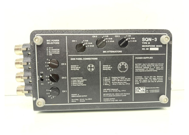 Mixette SQN-3 Type M - Portable Mixer + 2 Mic & Charger