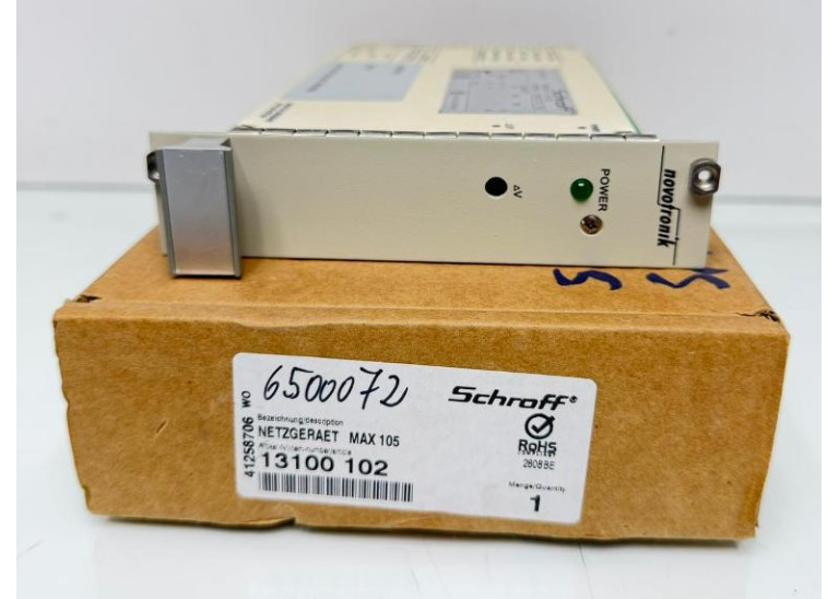 Schroff 13100 102 Type MAX 105  Power Supply