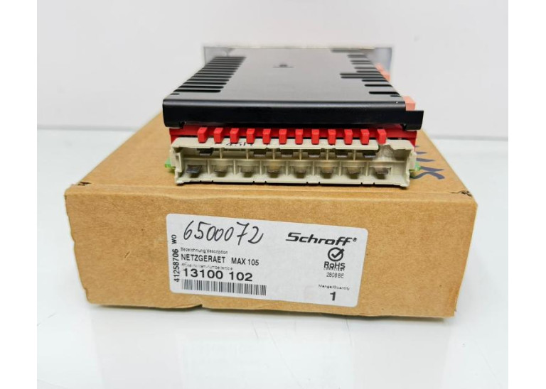 Schroff 13100 102 Type MAX 105 Power Supply Schroff 13100 102 Type MAX 105 Power Supply
