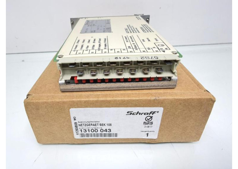 Schroff 13100 043 Type SEK105 Power Supply Schroff 13100 043 Type SEK105 Power Supply