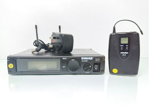 Shure ULXP4 Receiver, ULX1-J1 Wireless Bodypack Transmitter System FREQ Range 554-590MHz