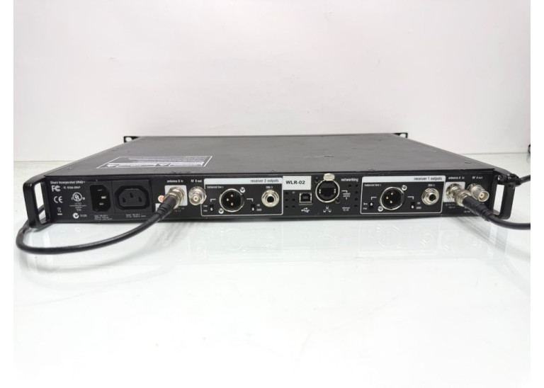 Shure UR4D+ Dual-Channel Wireless Receiver - G1 Band: 470-530 MHz