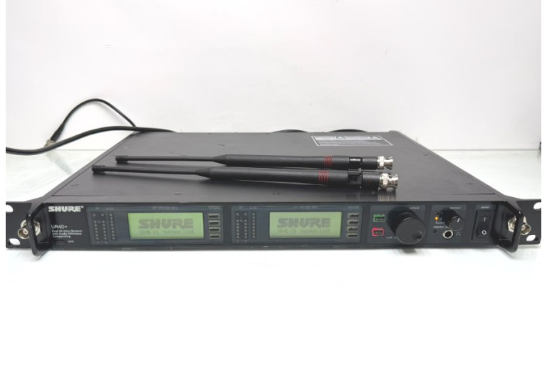 Shure UR4D+ Dual-Channel Wireless Receiver - G1 Band: 470-530 MHz