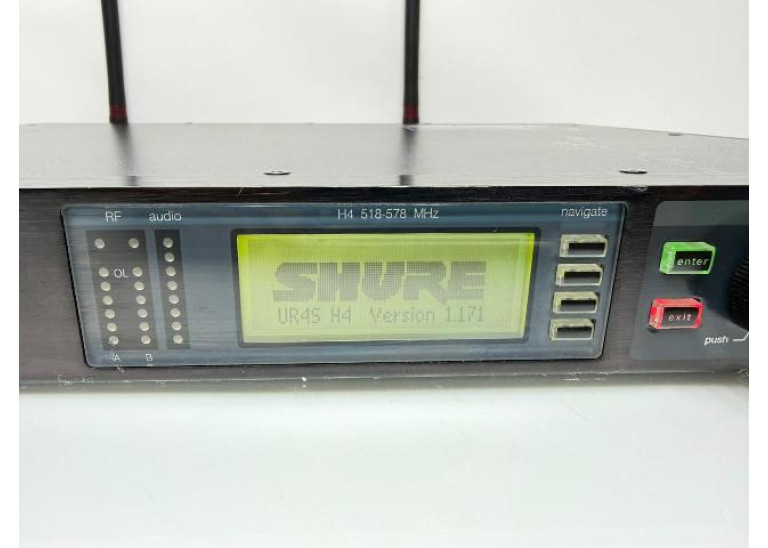 Shure UR4S+ Wireless Receiver  with Audio Reference Companding H1 518-578 MHz