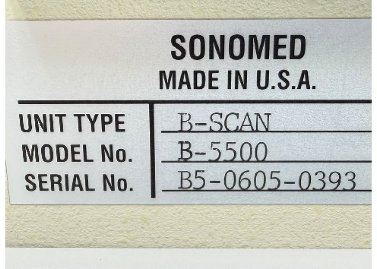 Sonomed B-Scan B-5500