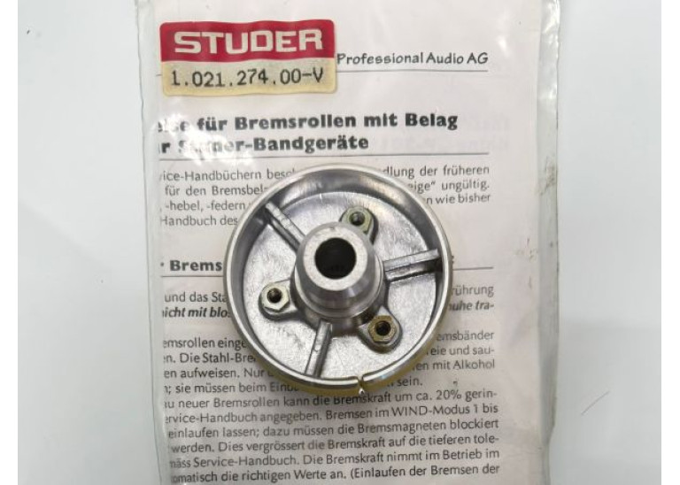 Studer Brake Drum for A80, 812, 816 1.021.274.00-V