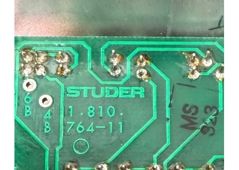 Studer A810 1.810.764-11 - 1.810.765-11 3-Speed Master Switch Control Board Reel to Reel,  Studer 1.810.312.00