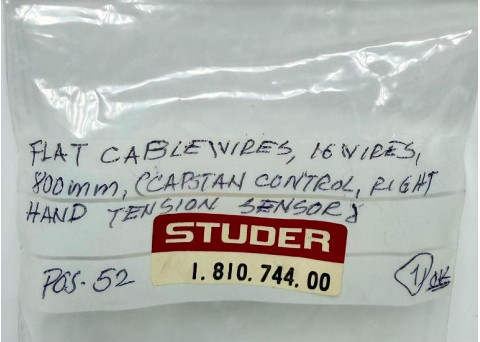 Studer CCAPSTAN CONTROL, RIGHT HAND TENSION SENSOR & POS-52, 1.810.744.00