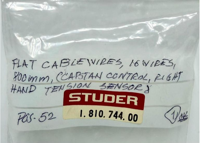 Studer CCAPSTAN CONTROL, RIGHT HAND TENSION SENSOR & POS-52, 1.810.744.00