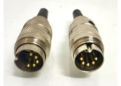2 Pcs Studer 5 Pin Male Connector 54.02.0244