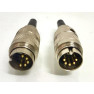 2 Pcs Studer 5 Pin Male Connector 54.02.0244