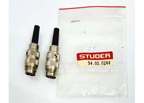 2 Pcs Studer 5 Pin Male Connector 54.02.0244