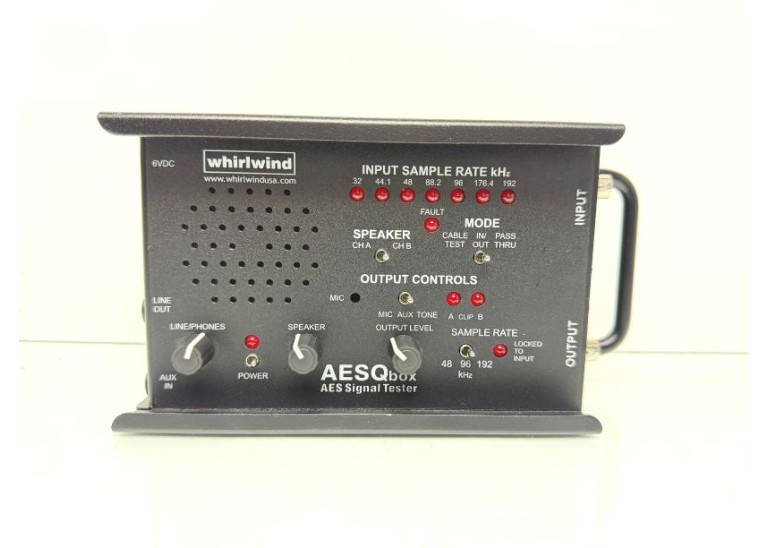 Whirlwind AESQbox AES Signal Tester