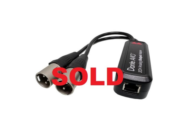 Audinate Dante AVIO 2CH. Analog Output Adapter ADP-DAO-AU-0X2