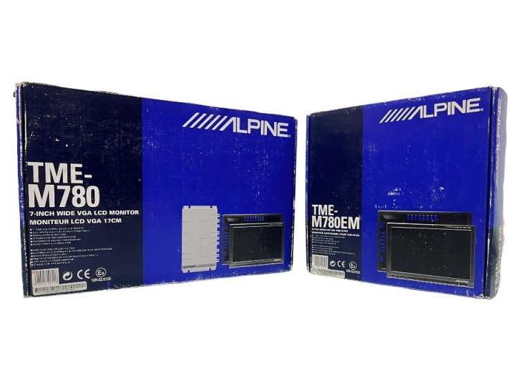 Alpine TME-M780 Wide VGA LCD Monitor + Alpine TME-M780EM 7-Inch LCD Monitor NEW