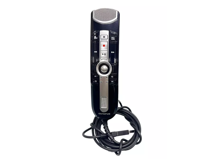 Olympus RecMic II RM-4010P Unidirectional Corded Push Button Microphone, Used