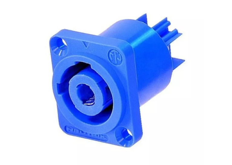 Neutrik NAC3MPA PowerCon "Power In" Chassis Connector - Blue - 20A - 250V