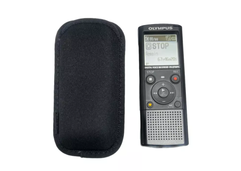 Olympus VN-8700PC Digital Voice Recorder 4GB Black with Pouch Tested Working