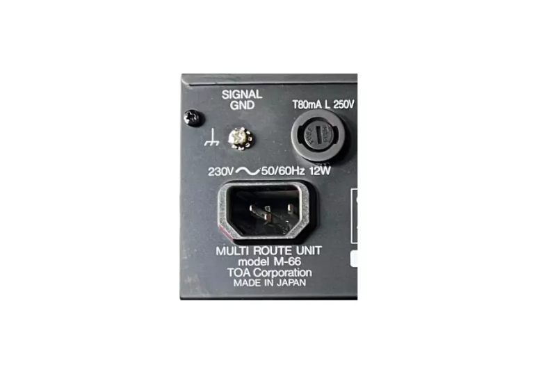 TOA M-66 | Multi Route Unit Microphone/Line Amplifier,  Volts  220V, Brand New